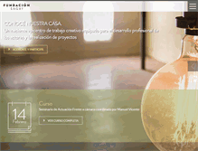 Tablet Screenshot of fundacionsagai.org